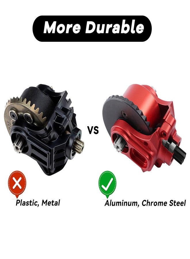GIXCEL Steel Front Rear Diff Upgrade Set, 34T Transmission Module Set Main Gear for ARRMA 1/10 Granite SENTON Big Rock VORTEKS 1/8 Infraction Typhon Vendetta 3S RC Truck Models, Replace ARA210007 - Image 5